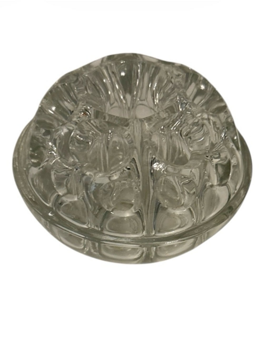 Antique Glass 19 hole Glass Flower Frog